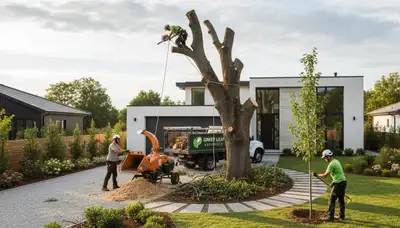 Professional landscaping and tree removal service in Allen, TX by Chop Chop Tree experts
