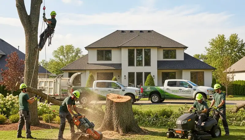 Professional lawn care and tree trimming service in Allen, TX for healthy, green residential lawns