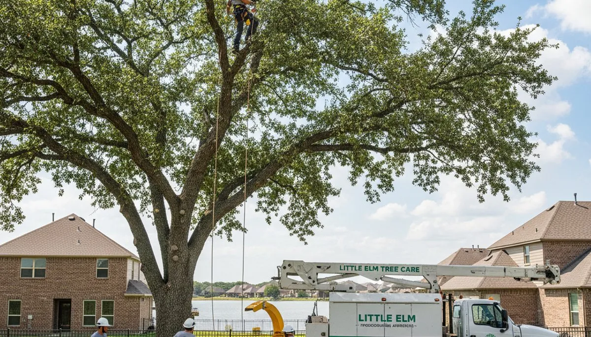 Professional tree removal service in Allen, TX safely cutting and clearing trees for local properties