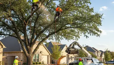 Professional tree removal service in Allen, TX by expert arborists at Tree Trimming Allen TX